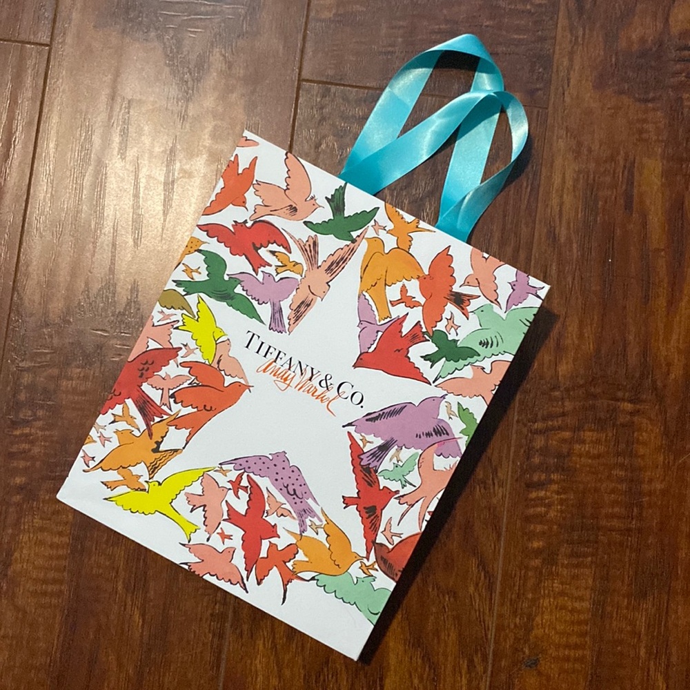 Tiffany and Co. Andy Warhol Holiday Paper Gift Shopping Bag Holiday Ltd Ed.